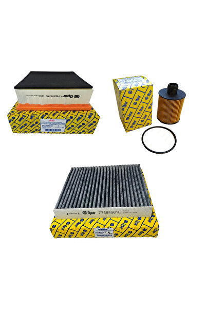 OPAR Fiat Linea 1.6 Jtdm Filtre Bakım Seti 103 Bg Model 2008-2019 [karbon 3lü]