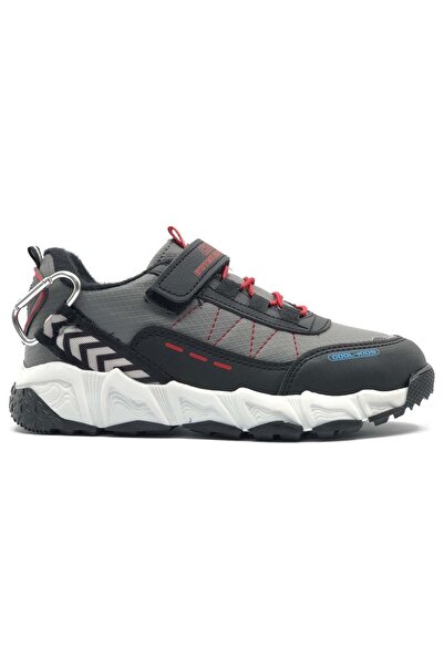 KOCAMANLAR Cool Taykan Kauçuk Taban Kaymaz Softshell Outdoor Çocuk Spor Ayakkabı Gri