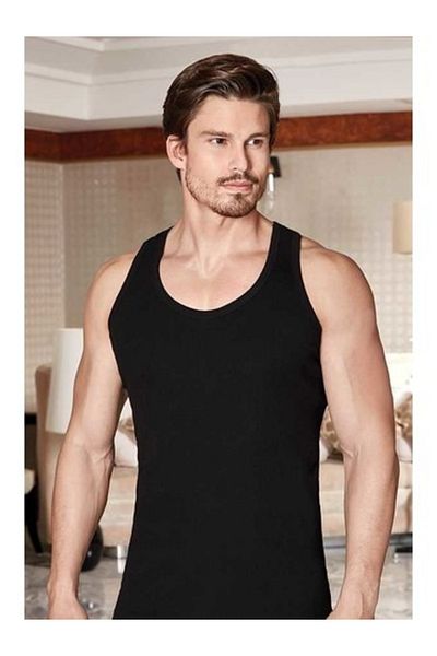 Berrak Men's Black Undershirt 1029