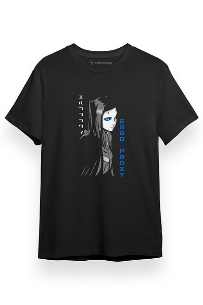 Tshirthane Ανδρικό μπλουζάκι με κοντό μανίκι Ergo Proxy Anime Re-I