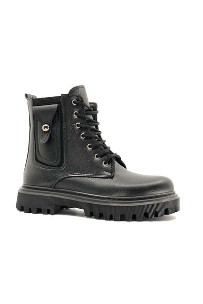 KCMN Feles Side Elastic Boots Γυναικείες Μπότες Μαύρες