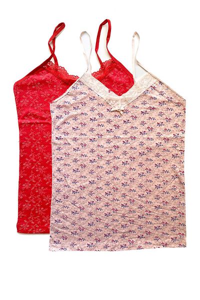 AC BOX 2 Pieces Women's Strappy Patterned Athlete Lacy Cotton Combed Cotton D9-10