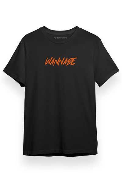 Tshirthane Ανδρικό μπλουζάκι ITZY Wannabe μαύρο κοντομάνικο