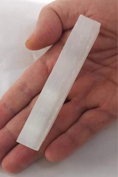 Pozitif Doğal Taş Beyaz Selenit Doğal Parça 33-1