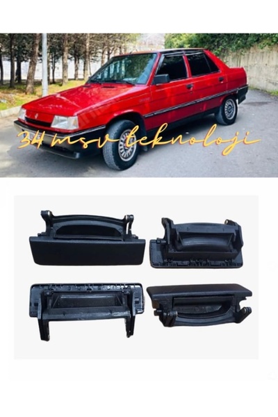MSV TEKNOLOJİ Renault 9 R9 Broadway Spring Eski Model Kare Dış Açma Kapı Kolu 4 Adet Takım Set