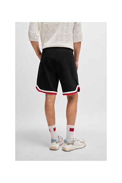 HUGO Varsity Tarzı Logolu Pamuklu Havlu Şort