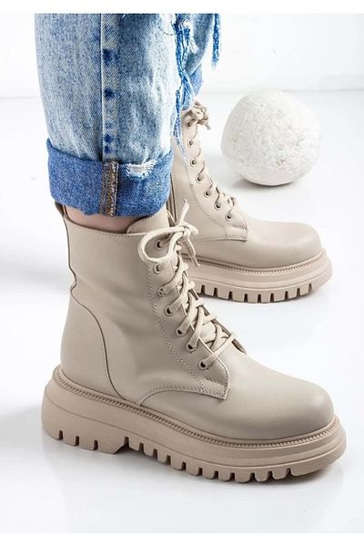 KOCAMANLAR Feles Χοντρή και ψηλή σόλα Casual Boots Γυναικείες Μπότες ΜΠΕΖ