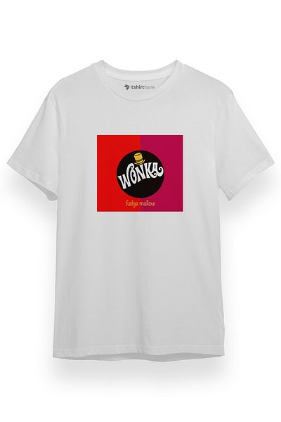 Tshirthane Ανδρικό κοντομάνικο μπλουζάκι Willy Wonka Fudge Mallow White