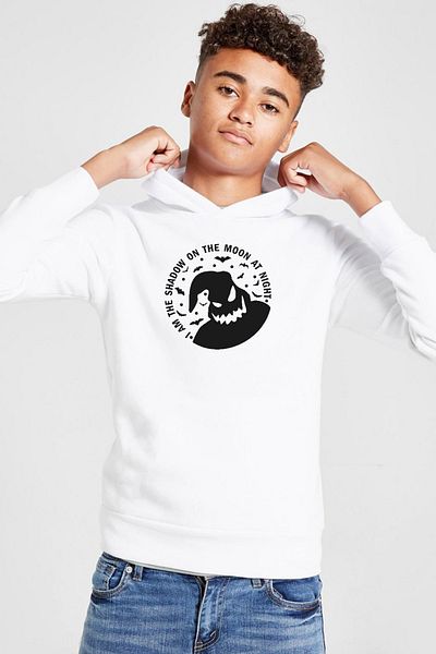 Tshirthane Φούτερ Oogie Boogie White Παιδικό 3ip με κουκούλα