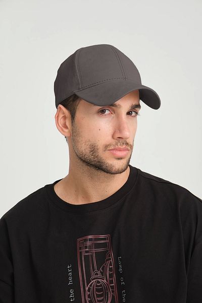robanu Unisex Suede Sports Cap - Adjustable Velcro Smoke Cap |   Suede Baseball Cap