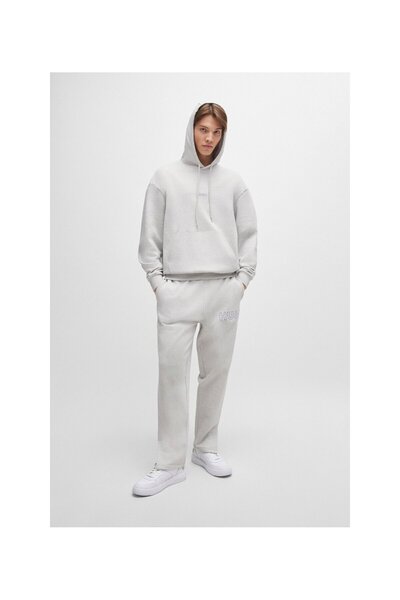 HUGO Ana Hat Logolu Bol Kesim Pamuklu Havlu Eşofman Altı