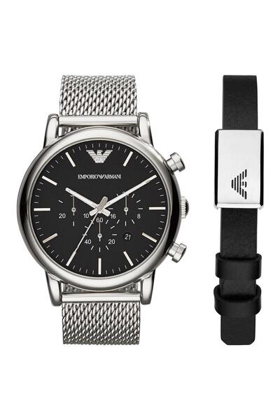 Emporio Armani Ar80062set طقم ساعة وسوار للرجال