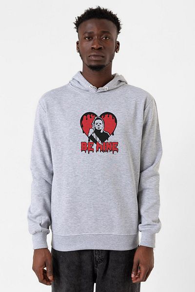 Tshirthane Ανδρικό φούτερ Be Mine Michael Myer Grimelange με κουκούλα 3 κορδονιών