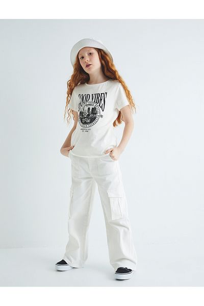 Koton Cargo Jeans Wide Leg Cotton - Wide Leg Jeans