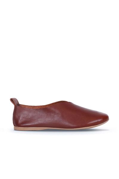 Bueno Shoes Balerini de damă din piele maronie - Model 01wn0702