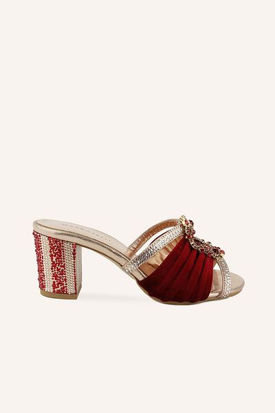 MARCATELLI Papuci cu toc Elvin Burgundy