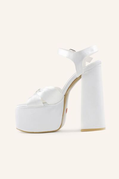 MARCATELLI Saten Adel Yüksek Platformlu Gelin Ayakkabısı