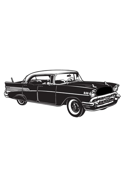 Generic Brand Classic Cars 12 (Auto-Motor-Laptop-Wall-Decor) 15 x 6 cm