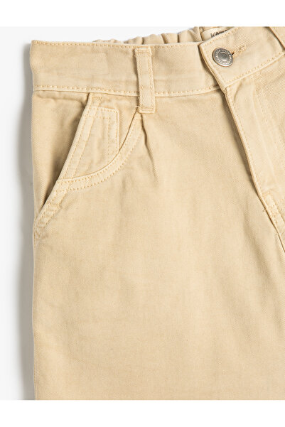 Koton Kot Şort Pamuklu Cepli Beli Lastikli Pamuklu