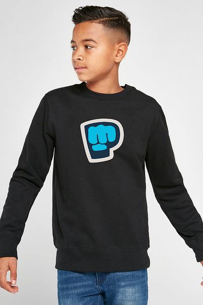 Tshirthane Детски суитшърт PiewDiePie Active Black 2ip