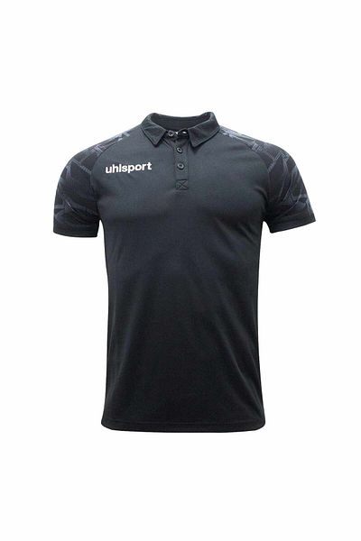 UHLSPORT Goal 25 Black Polo T-shirt