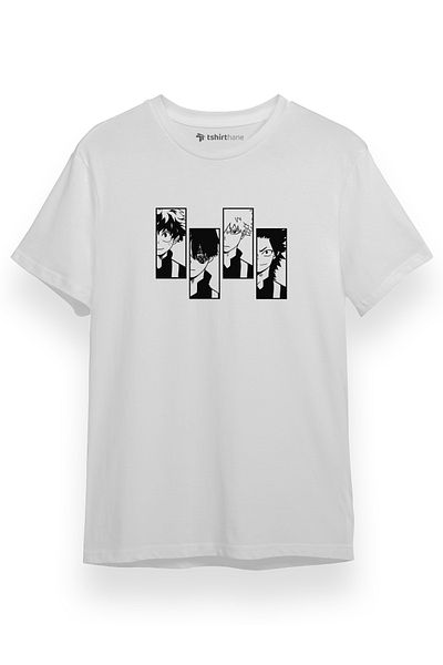 Tshirthane My Hero Academi Anime Class 1a Αγόρια Λευκό κοντομάνικο ανδρικό μπλουζάκι