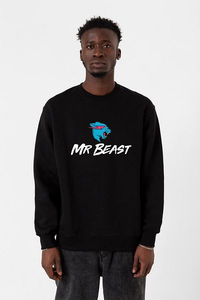 Tshirthane Мъжки суитшърт 2ip Mr Beast Black