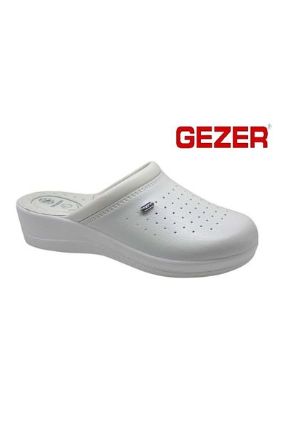 KOCAMANLAR شبشب مستشفى Gezer Boxed Sabo باللون الأبيض