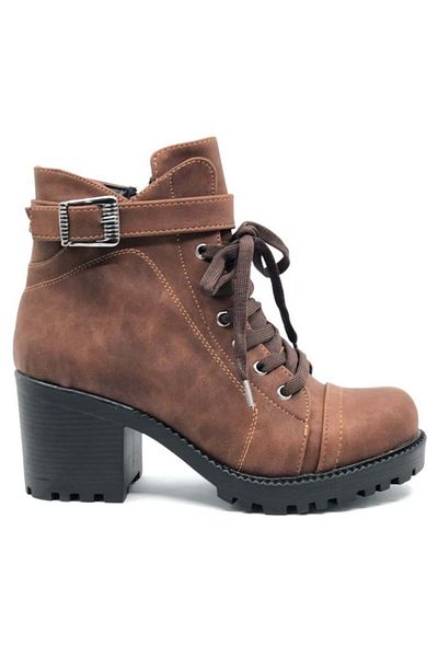 Kids Club Shoes Ayakdaş 4031 Buckle Λεπτομερείς γυναικείες μπότες με τακούνι TABA