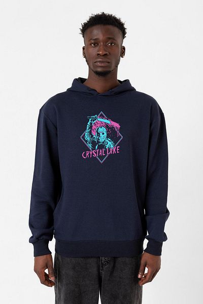Tshirthane Мъжки суичър с качулка 3ip от Crystal Lake, тъмносин, Friday The 13th