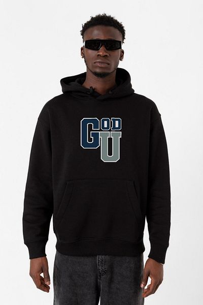 Tshirthane Мъжки суитшърт с качулка Gen V Godolkin University Abbreviation, черен, 3ip