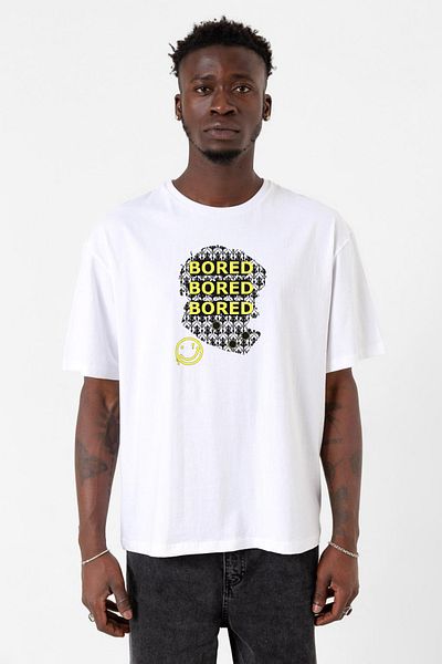 Tshirthane Ανδρικό μπλουζάκι Sherlock Bored White Cycling