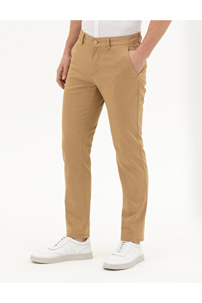 Pierre Cardin Camel Slim Fit Kanvas Pantolon 50288511-VR015