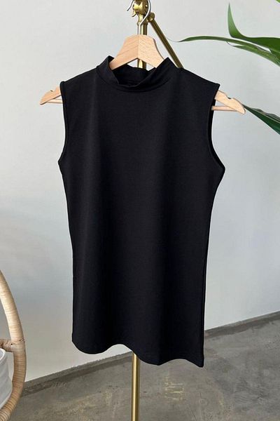 HAZA MODA Μαύρο εσώρουχο με μηδενικό μανίκι