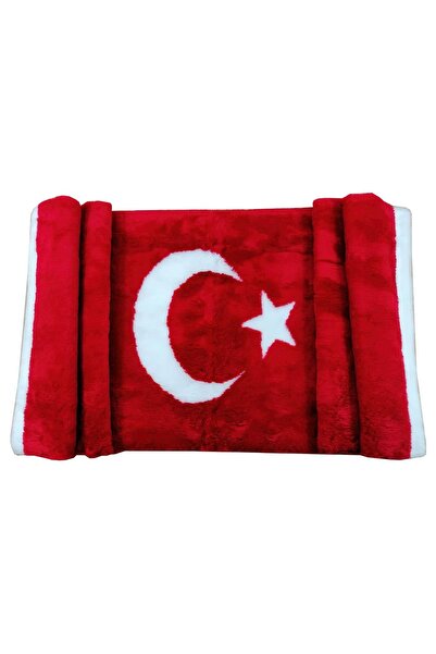 TEAMCAR Oto Torpido Üstü Peluş Örtü Türk Bayrağı Desenli Tasarım