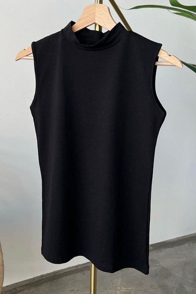 HAZA MODA Μαύρο εσώρουχο με μηδενικό μανίκι