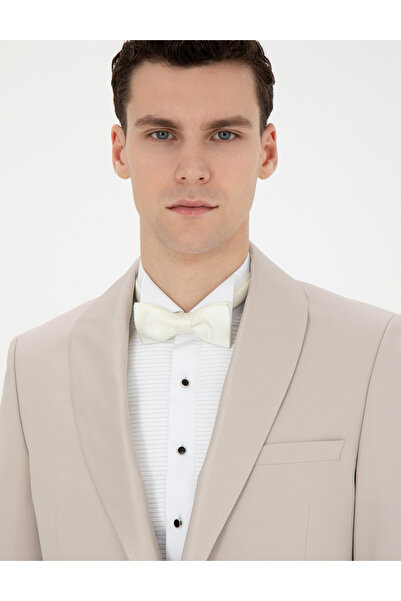Pierre Cardin Bej Ex. Slim Fit Yelekli Smokin 50288078-VR011