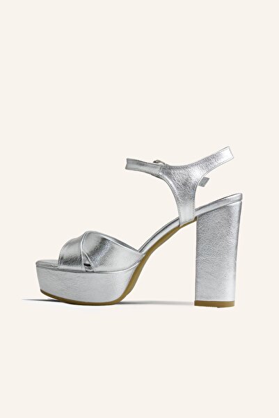 MARCATELLI Lame Lindon Platform Heeled Sandals