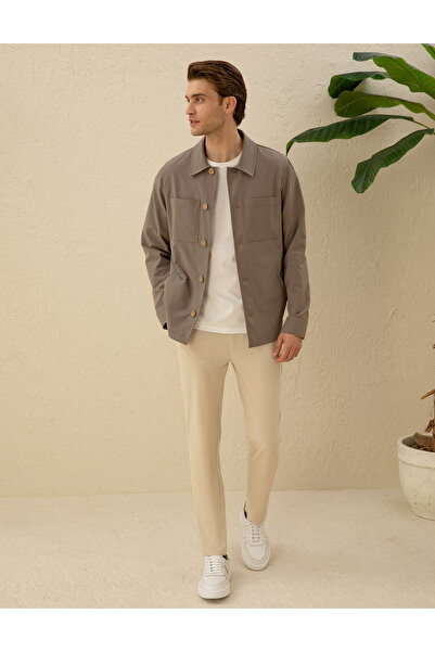 Pierre Cardin Vizon Regular Fit Düğmeli Ceket 50288723-VR052