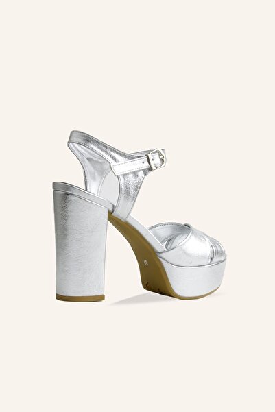 MARCATELLI Lame Lindon Platform Heeled Sandals