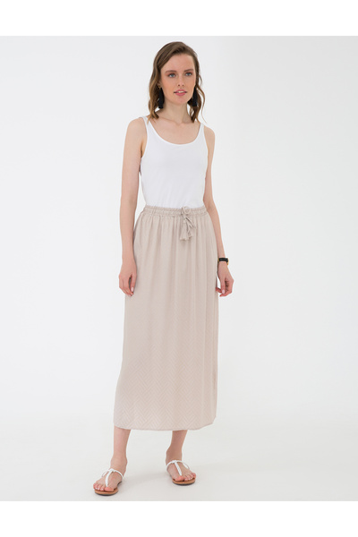 Pierre Cardin Πέτρινη Υφαντή Φούστα 50204214-VR049