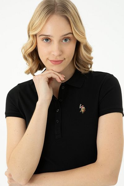 U.S. Polo Assn. Dámské černé tričko 50262715 -vr046