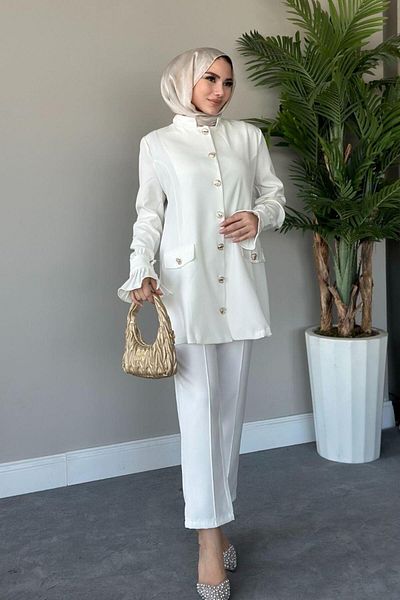 Şule Giyim Maral Pants Suit White