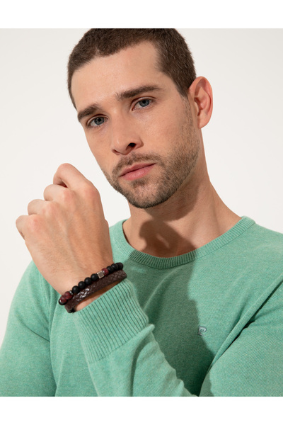 Pierre Cardin Πλεκτό πουλόβερ Mint Slim Fit Crew Neck 50257068 -vr090