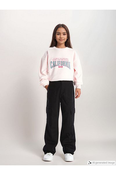 LC Waikiki Girl's Spanish Leg Cargo Pants