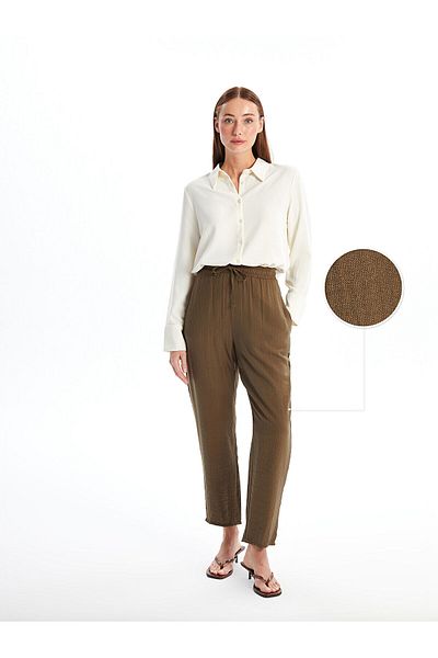 LC Waikiki LCW Elastic Waist Comfortable Fit Women's Trousers