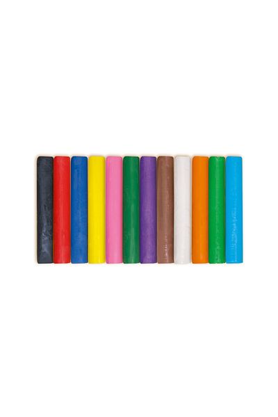 SES Creative Barevná plastelína pro děti, 12 barev, 180 g, 3 roky