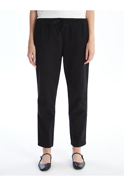LC Waikiki Lcw Elastic Waist Straight Gabardine Women's Trousers