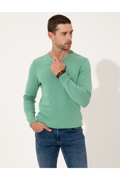 Pierre Cardin Πλεκτό πουλόβερ Mint Slim Fit Crew Neck 50257068 -vr090