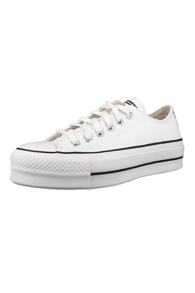 converse Chucks Plateau Weiß 561680C Chuck Taylor All Star LIFT CLEAN - OX Bílá Černá Bílá